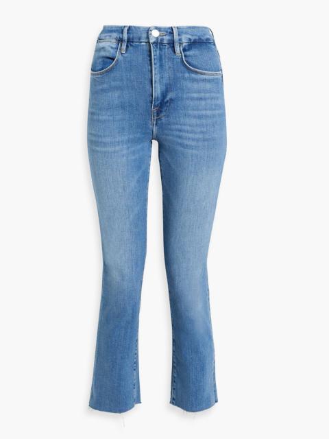 FRAME Le Super High cropped high-rise straight-leg jeans