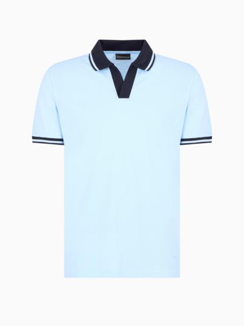 EMPORIO ARMANI JERSEY POLO SHIRT