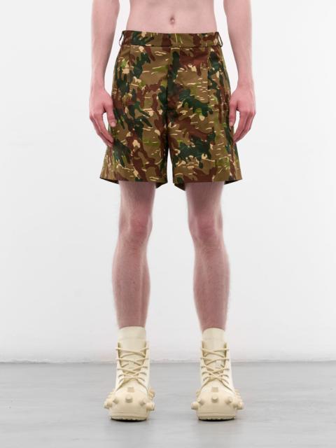Walter Van Beirendonck Star Camo Tailored Shorts