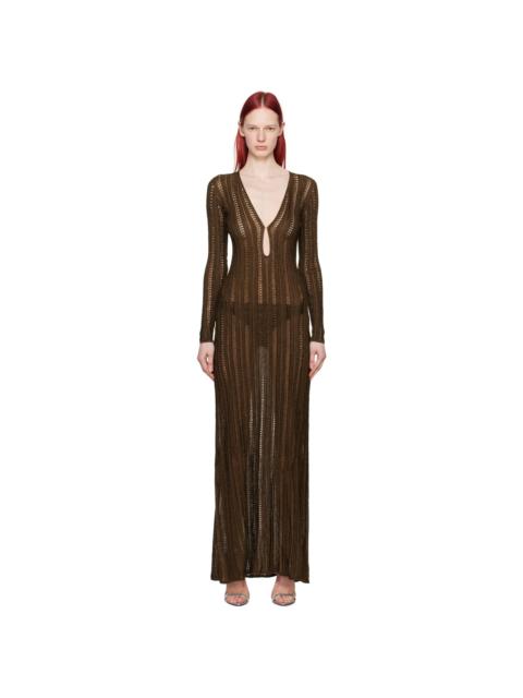 TOM FORD Brown Evening Maxi Dress