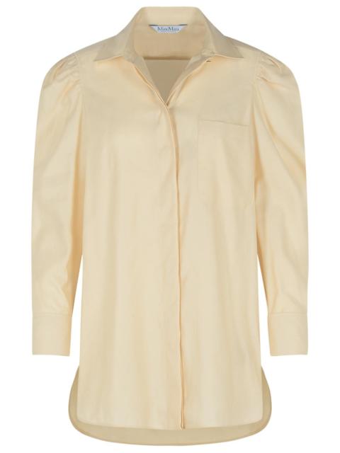 Max Mara 'Faraday' Cream Cotton Shirt Women