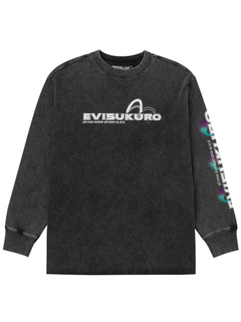 EVISU EVISUKURO and Seagull Prints Relax Fit Long-sleeve T-shirt