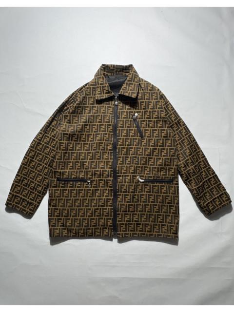 FENDI 1990’S FENDI ZUCCA MONOGRAM REVERSIBLE JACKET