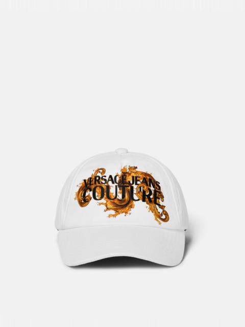 VERSACE JEANS COUTURE Printed Canvas Baseball Cap