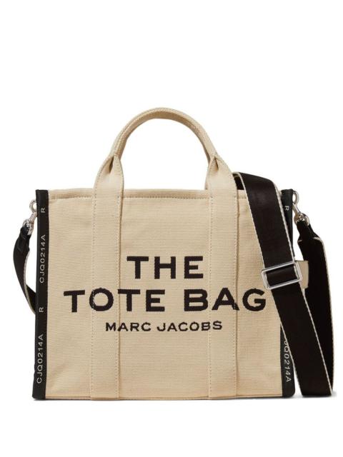 Marc Jacobs Marc Jacobs Women 'Small Tote' Beige Tote With Contrasting Logo Embroidery In Cotton And Polyester W