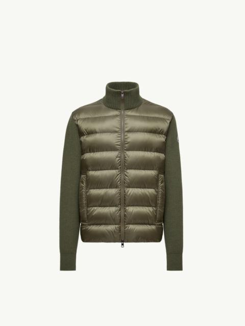 Moncler Padded Wool & Cashmere Zip-Up Cardigan