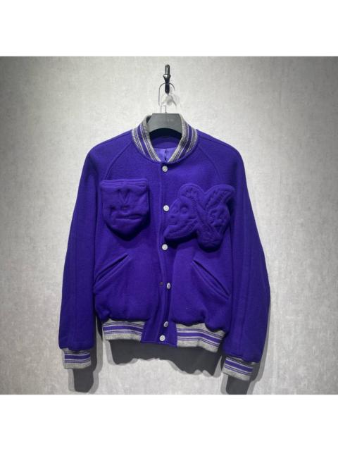 Louis Vuitton Louis Vuitton Imperial Purple Embossed Baseball Jacket