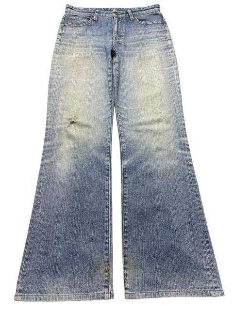 Other Designers Vintage Japanese Uniqlo Blue Faded Wash Style Wide Leg Jeans