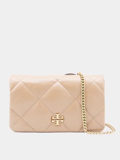 Other Designers Tory Burch Light Stone Leather Shoulder Bag