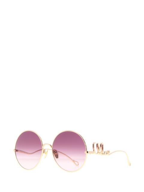 Chloé Gold metal sunglasses