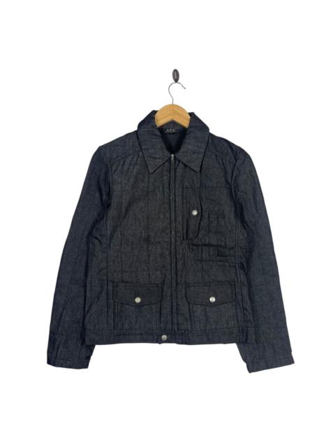 A.P.C. A.P.C. Denim Jacket Workwear Utility Zip Jacket France