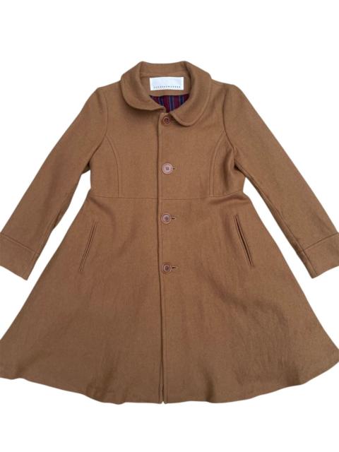 Other Designers Designer × Issey Miyake × Sunao Kuwahara - Rare Sunaokuwahara Brown Flared Coat – Japanese Avant-Garde