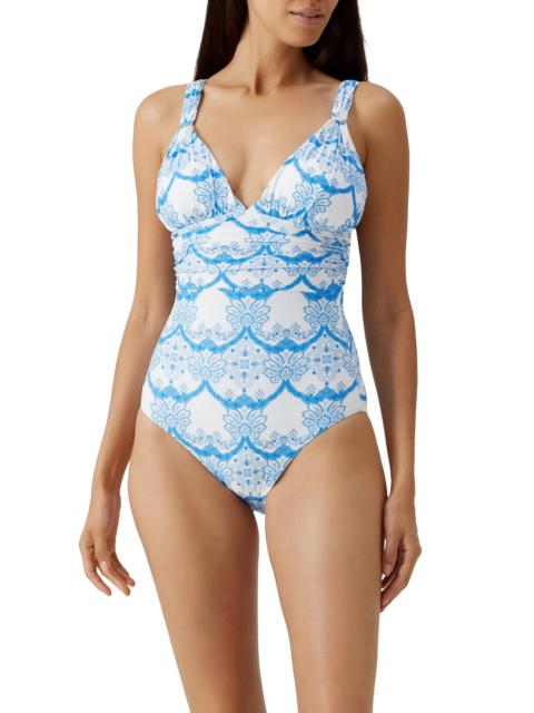 MELISSA ODABASH Melissa Odabash Panarea Print One-Piece Swimsuit in Florian at Nordstrom