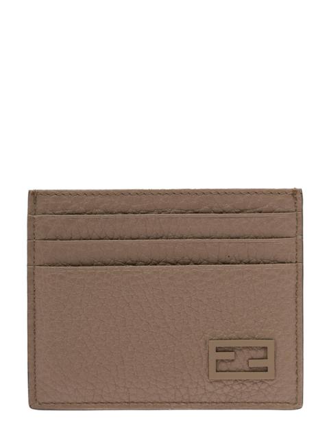 FENDI Fendi Men Fendi Man's Brown Leather Card Holder