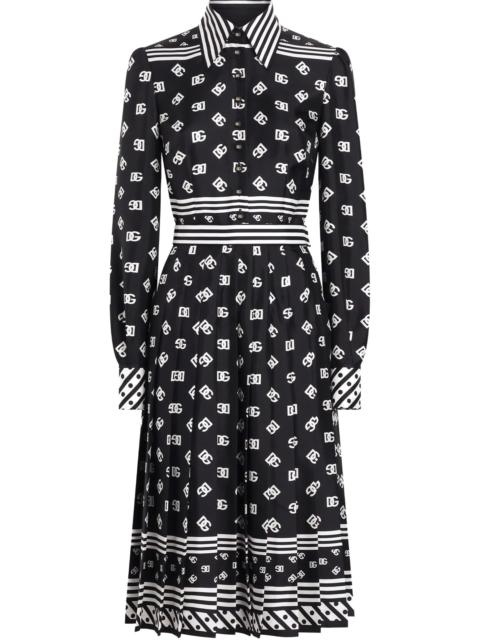 Dolce & Gabbana DNA logo-print midi dress