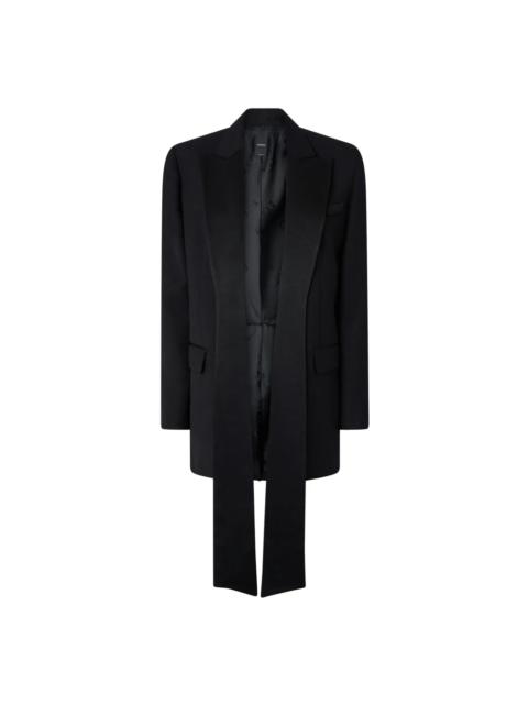 ジャケット PINKO GAZZELLA 104668A2CNZ99 Buy PINKO Black Gazzella Oversized Jacket in Wool-blend For
