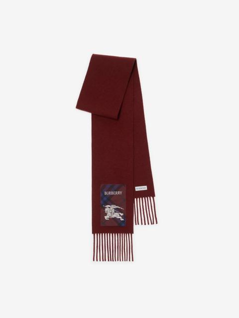 Burberry Check Label Cashmere Scarf