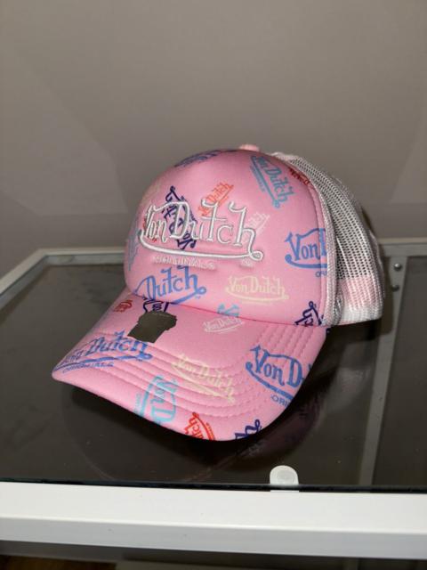 Other Designers Von Dutch multi logo pink y2k logo new cap vintage