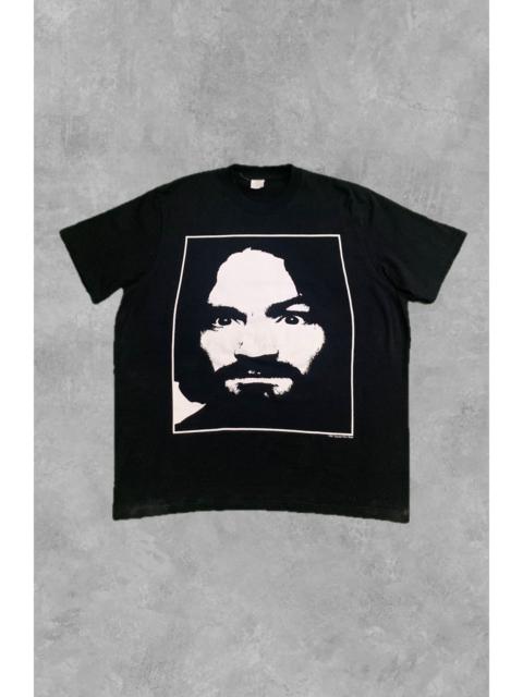Rare Vintage 1991 Zooport Riot Gear "Charlie Don't Surf" Charles Manson Tee reprint
