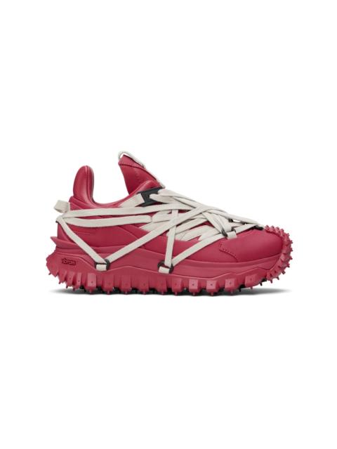Rick Owens Moncler + Rick Owens Red Trailgrip Megalace Sneakers