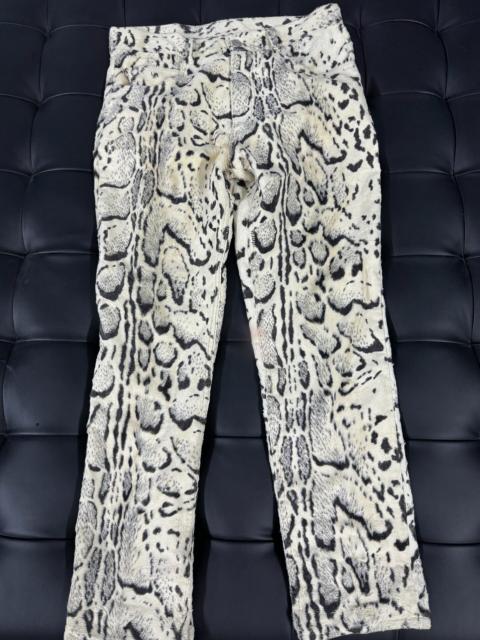 Martine Rose Martine Rose white leopard print pants