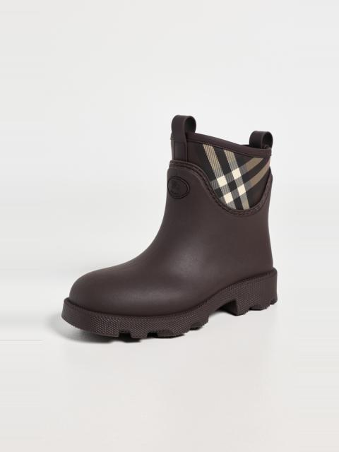 Burberry Rubber Marsh Stamp Low Boots