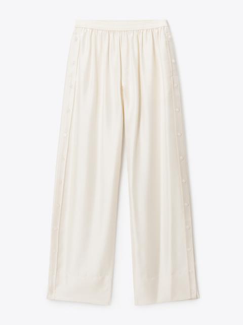 Alexander Wang Ivory Heavy Silk Side Placket Pant