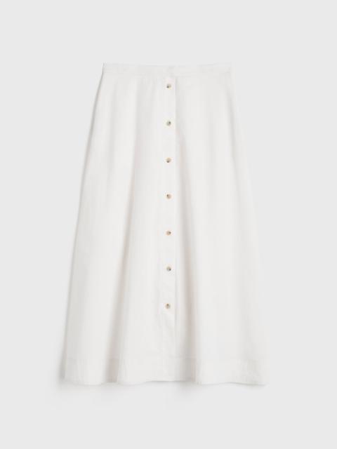 Totême Jacquard stripe skirt white