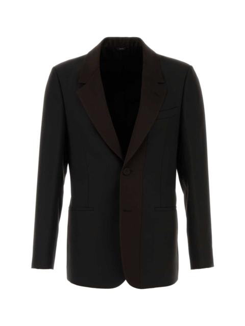 FENDI Dark Brown Gabardine Blazer