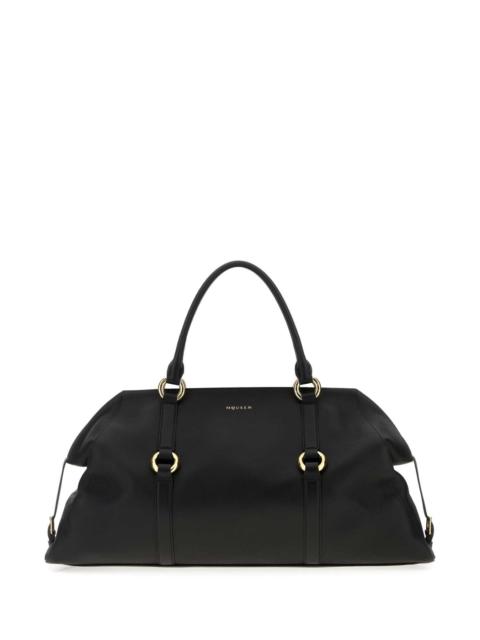 Alexander McQueen Alexander Mcqueen Men Black Leather Farringdon Maxi Handbag