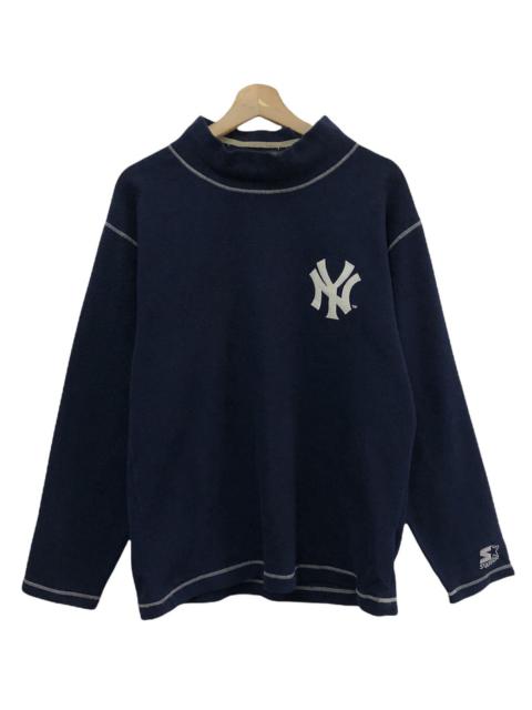 Other Designers Starter - Vintage New York Yankees MLB Longsleeve Turtle Neck Tee