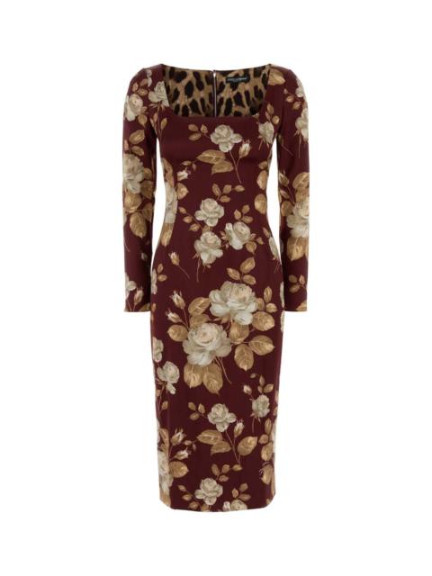 Dolce & Gabbana Dolce & Gabbana Women Printed Stretch Satin Dress