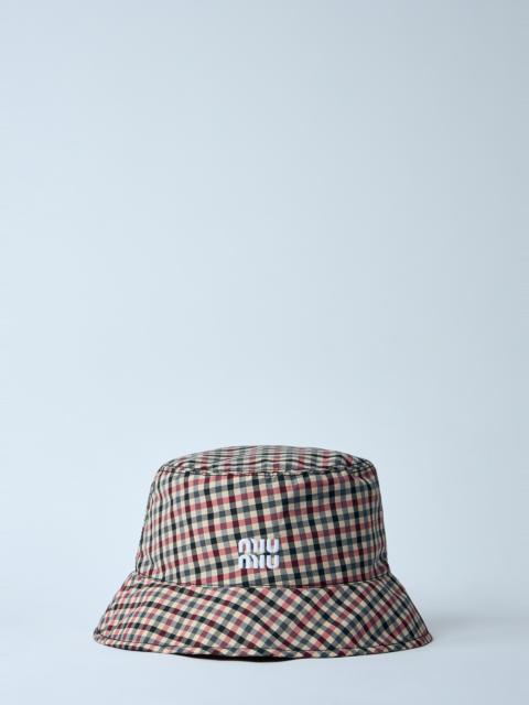 Miu Miu Vichy Bucket Hat