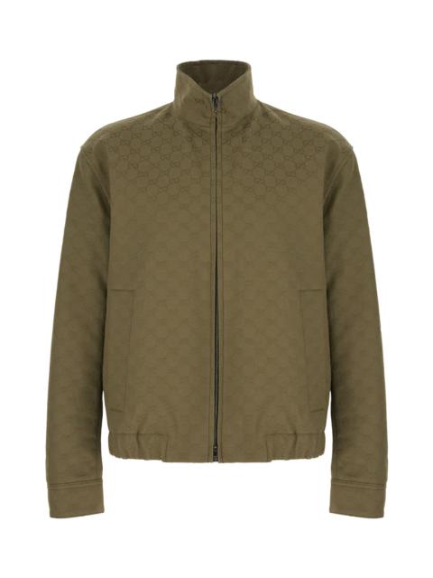 GUCCI Olive Green Cotton Blend Jacket