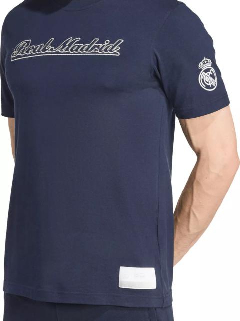 adidas adidas Adult Real Madrid 2025 Team Wordmark Black T-Shirt