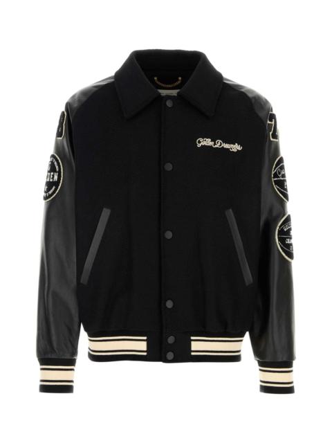 Golden Goose Golden Goose Deluxe Brand Men Black Wool Bomber Jacket