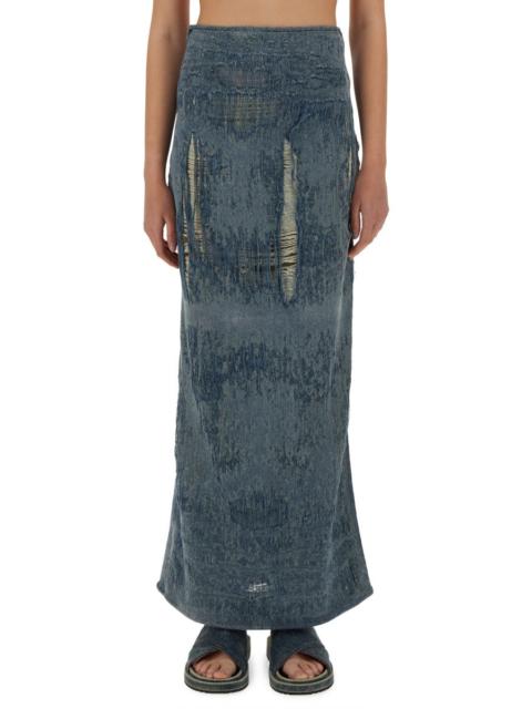 Diesel Women "De-Megan-Fsg" Long Skirt