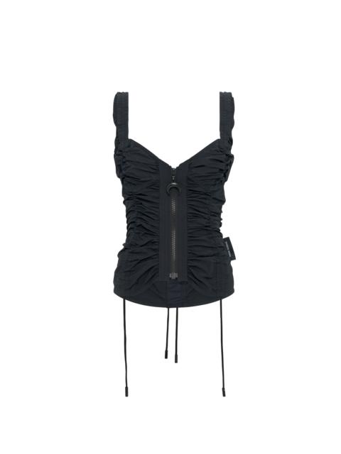 Marine Serre Recycled Nylon Mix Strap Top