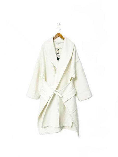 Louis Vuitton White wrap coat bathrobe style
