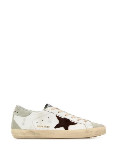 Golden Goose White leather Superstar sneakers