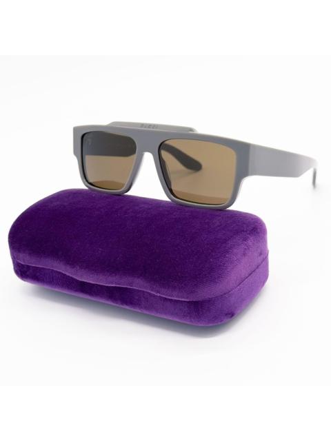 GUCCI NEW GG1460S 003 GUCCI UNISEX GRAY BROWN SUNGLASSES GUCCI