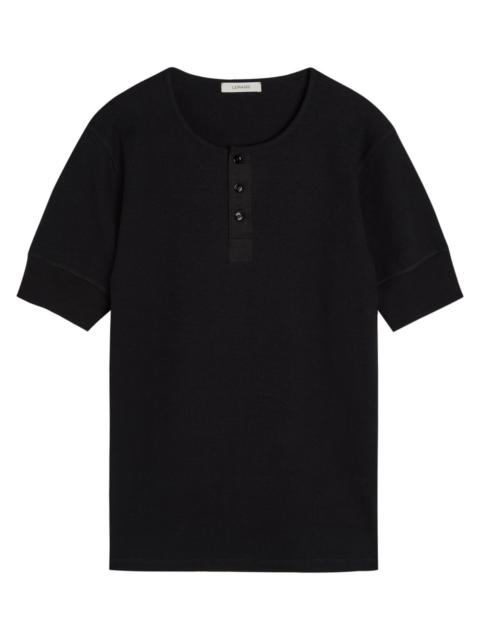 Lemaire Lemaire Ribbed Cotton-blend Henley T-shirt