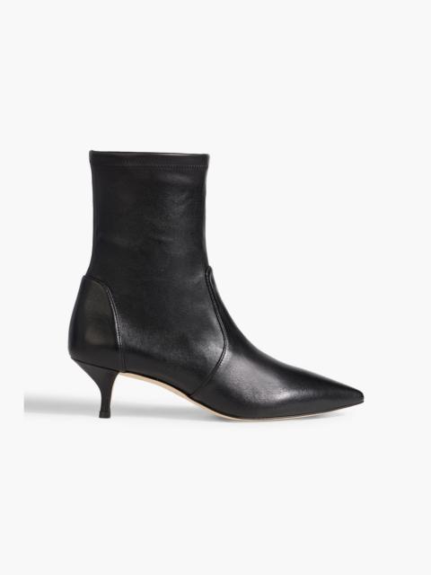 Stuart Weitzman Mara 50 leather ankle boots