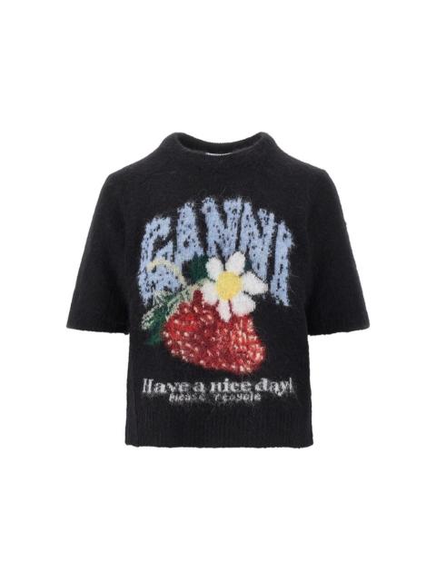GANNI Ganni Women Wool-Blend Knitted Top