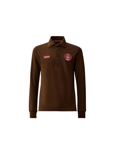 adidas adidas SPZL x C.P. Company Solid Piquet Longsleeve Polo Carafe Brown