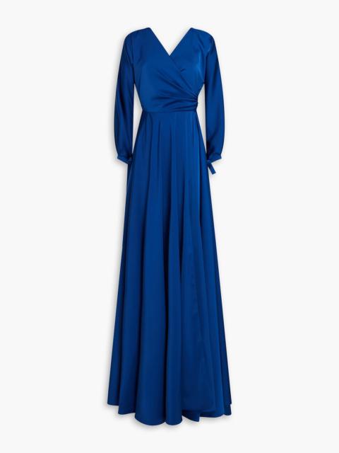 Other Designers June draped satin gown