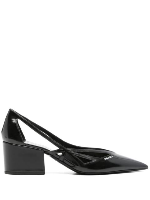 Prada Prada Women Leather Cut-Out Pumps