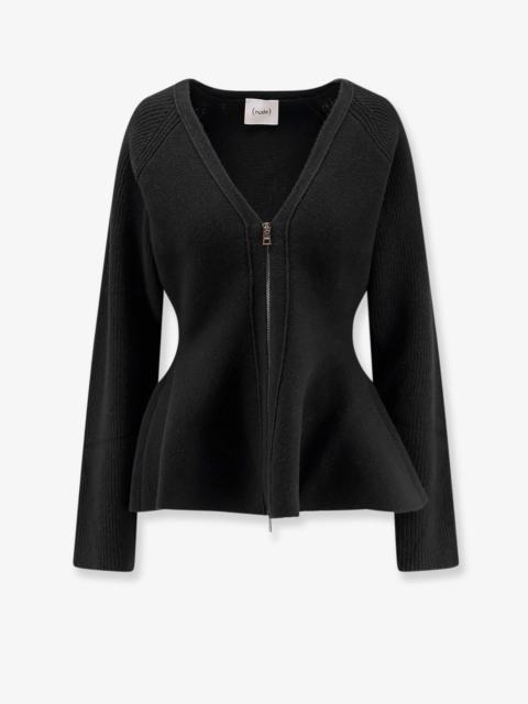 Other Designers Nude Wool Blend Cardigan Black Women