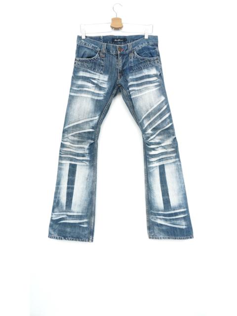 Other Designers Japanese Brand - Dope 🔥 ROOT THREE Acid Wash Distressed Jeans