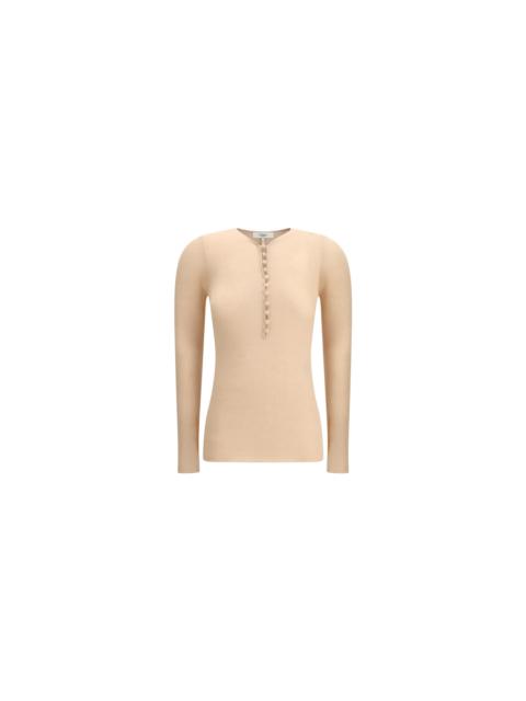 Chloé Merino Wool Henley Sweater